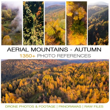 Aerial Mountains - Autumn Photo Packs