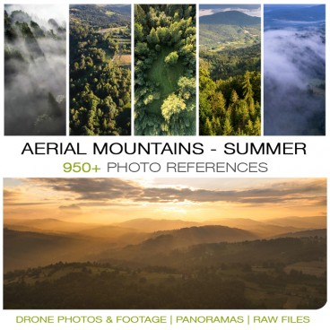 Aerial Mountains - Summer  Photo Packs