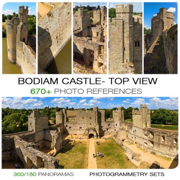 BODIAM CASTLE - TOP VIEW