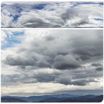 Cloudy Mountains 9032 (52k) Panoramas