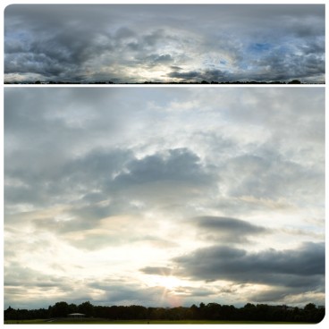 Cloudy Sunset 0065 (30k) HDRI