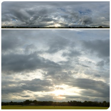 Cloudy Sunset 9554 (30k) HDRI Panoramas