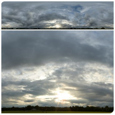 Cloudy Sunset 9719 (30k) HDRI Panoramas