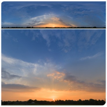 Golden Sunset 5257 (30k) HDRI Panoramas