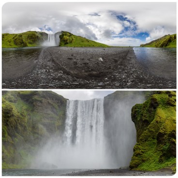 Iceland Skogafoss Waterfall (30k) HDRI Panoramas