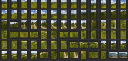 MOUNTAINS AND TREES - AERIAL VIEW