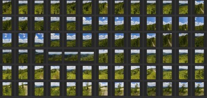 MOUNTAINS AND TREES - AERIAL VIEW