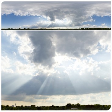 Storm & God Rays 0071 (30k HDRI) Panoramas