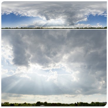 Storm & God Rays 0206 (30k HDRI) Panoramas