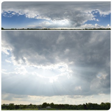Storm & God Rays 0383 (30k HDRI) Panoramas