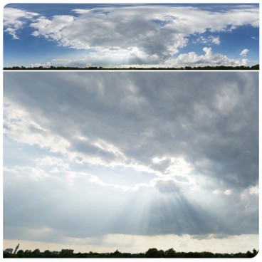 Storm & God Rays 0611 (30k HDRI) Panoramas