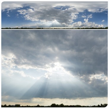 Storm & God Rays 0707 (30k HDRI) Panoramas