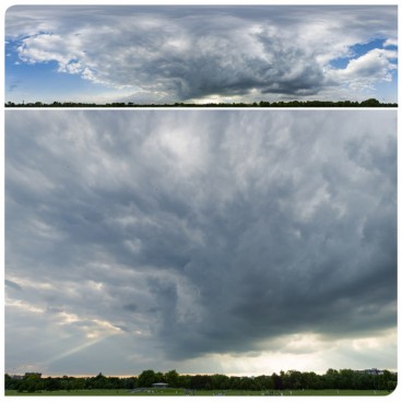 Storm & God Rays 2085 (30k HDRI) Panoramas