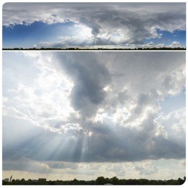 Storm & God Rays 9839 (30k HDRI) Panoramas