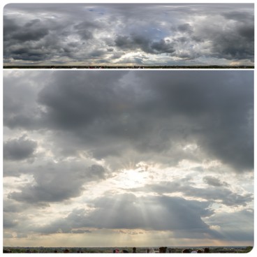 Stormy God Rays 0936 (30k) HDRI Panoramas