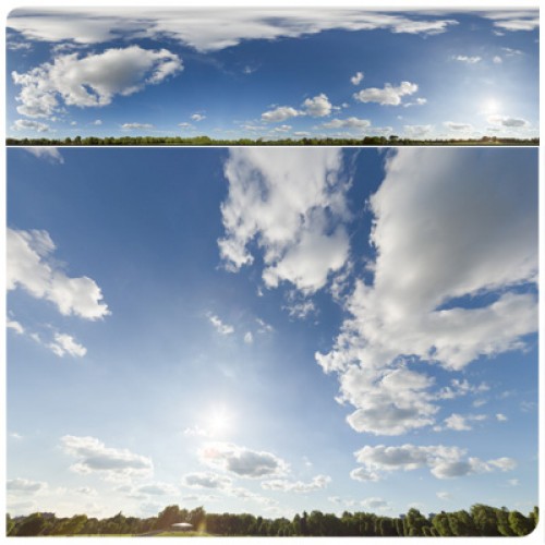 360 HDRI panorama of Sunny in 30k, 15k and 4k resolution