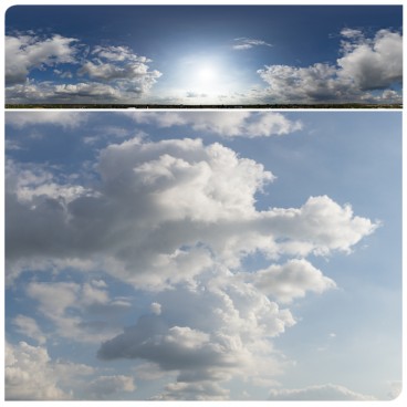 Sunny Clouds 0099 (30k) HDRI Panoramas