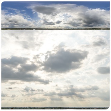 Sunny Clouds 0542 (30k) HDRI Panoramas