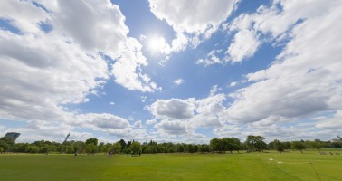 360 HDRI panorama of sunny clouds in high 30k, 15k or 4k resolution