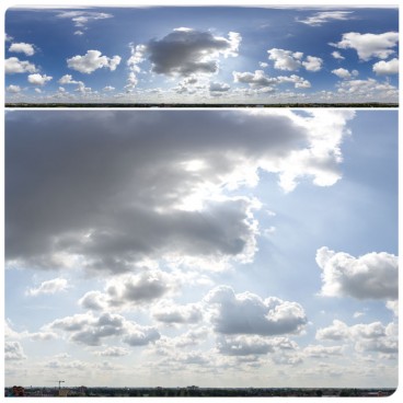 Sunny Clouds 7648 (30k) HDRI Panoramas