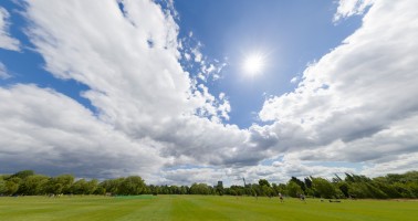 360 HDRI panorama of sunny clouds in high 30k, 15k or 4k resolution