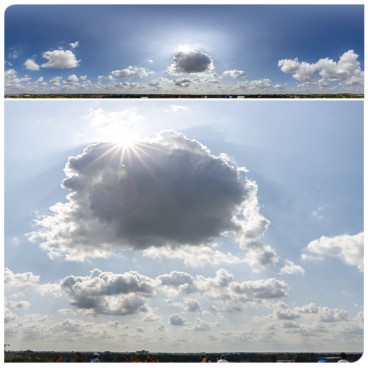 Sunny Clouds 8065 (30k) HDRI Panoramas