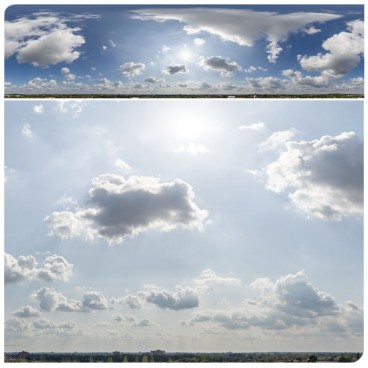 Sunny Clouds 8630 (60k) HDRI 